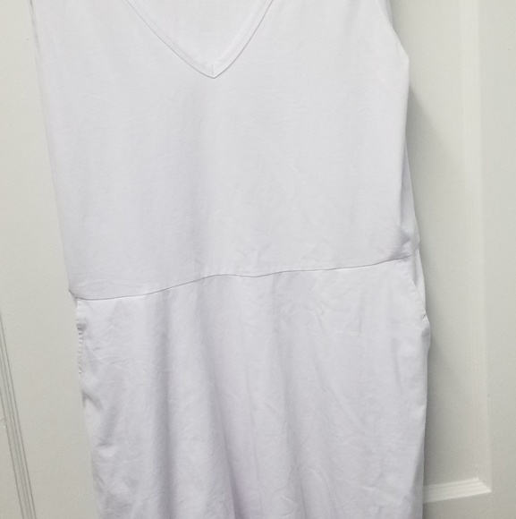 simple white cotton dress